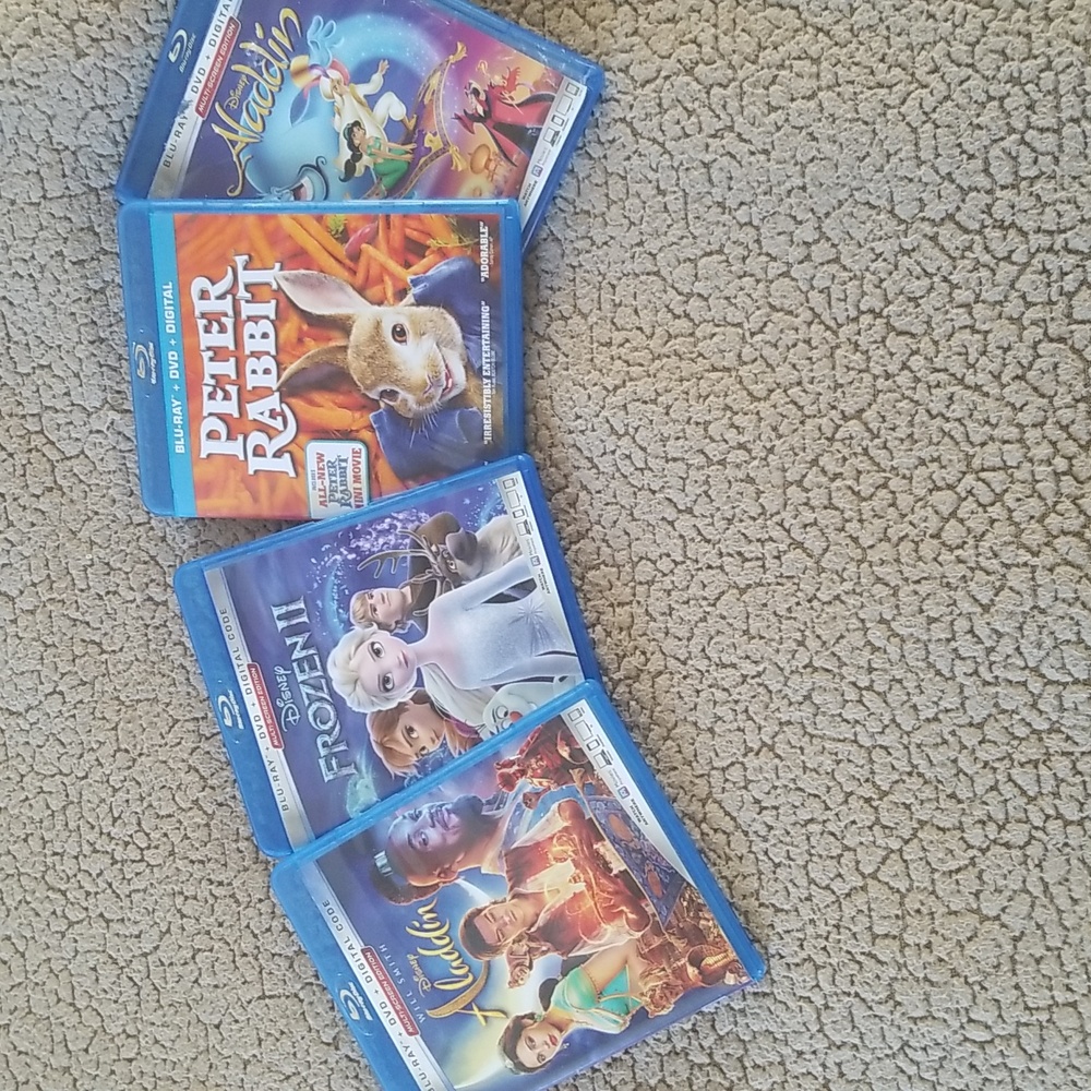 4 Blue Ray movies